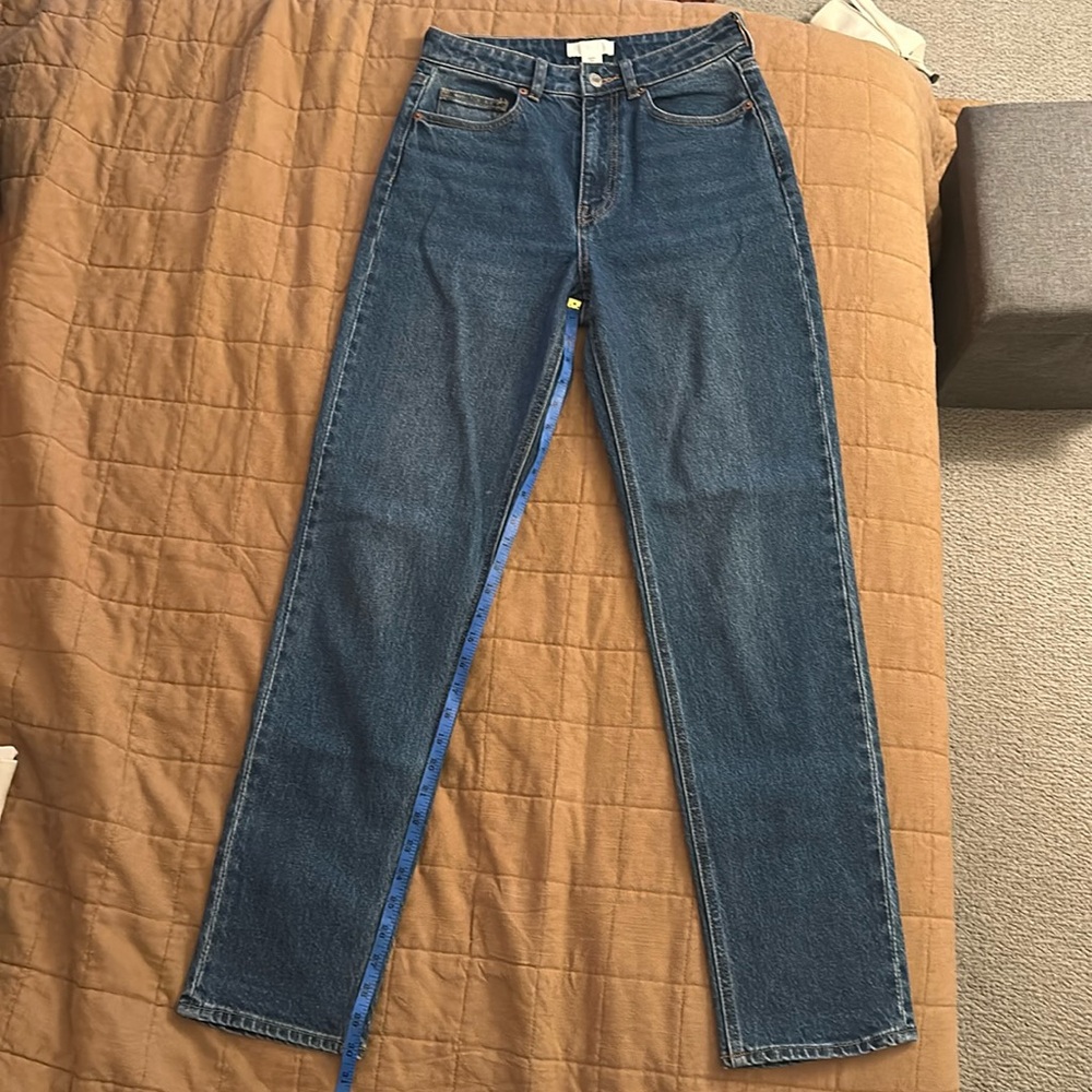 H&M no distressing straight leg jeans